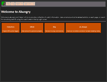 Tablet Screenshot of ahungry.com